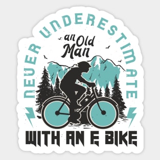 Never Underestimate an Old Man With an EBike Sticker